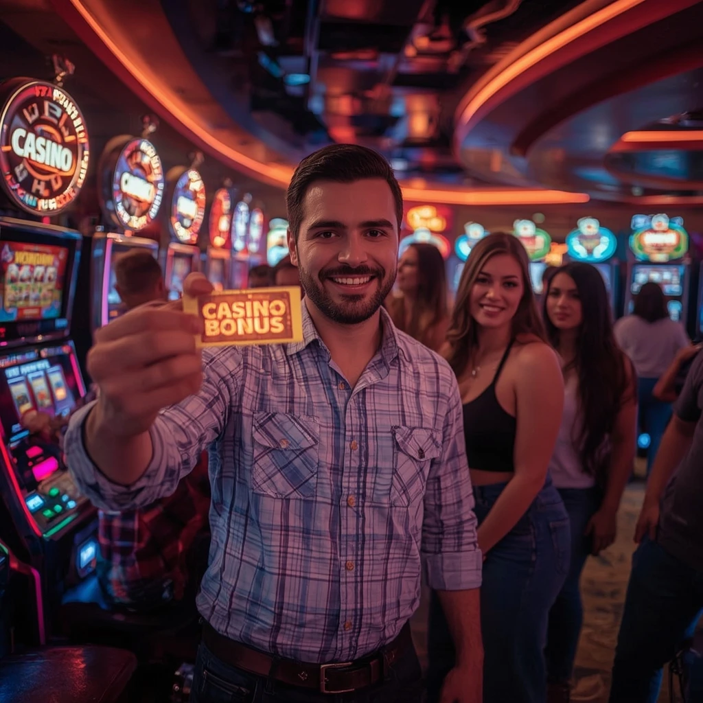 une personne tenant un bonus Allstarz Casino